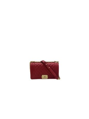 Red BOY CHANEL Handbag (high-end grade)