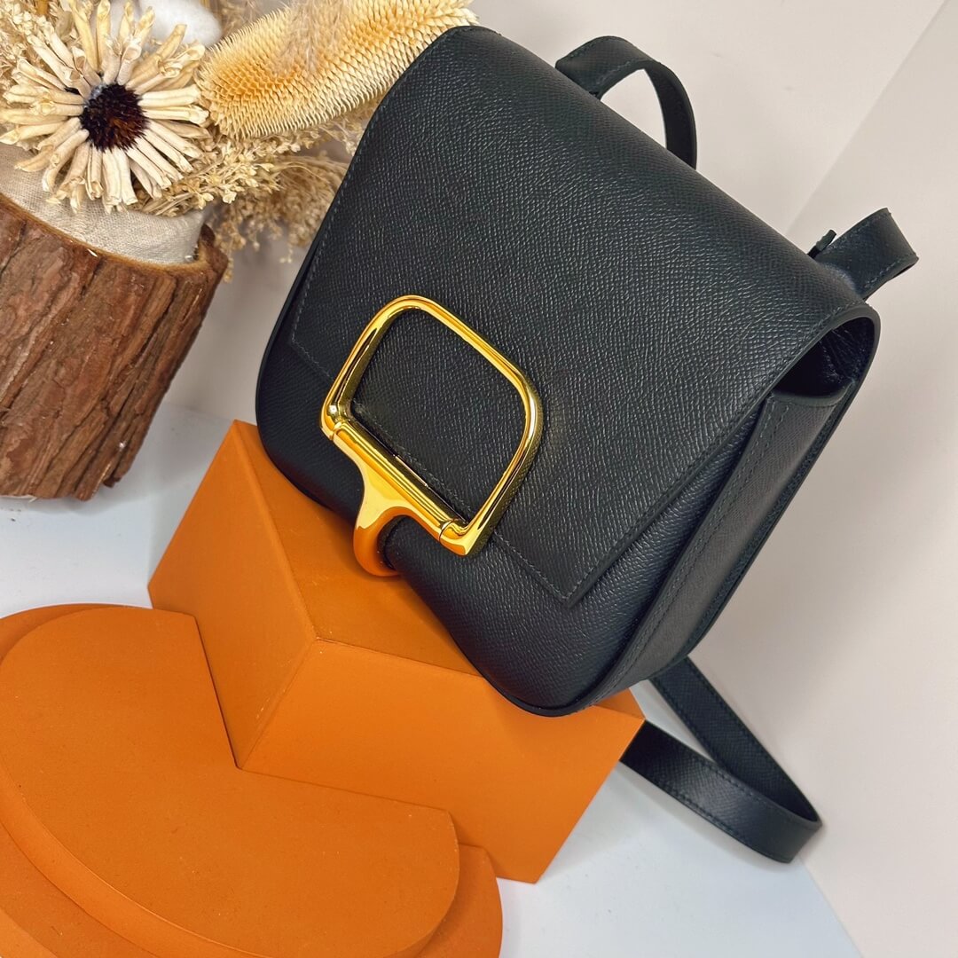 Gray Hermes Della Cavalleria mini bag II (High-end Grade) - Image 3