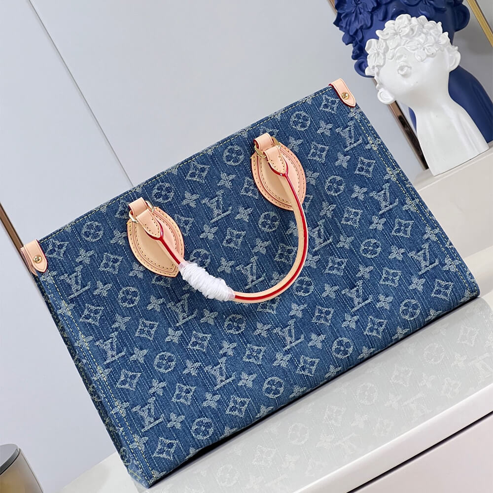 Denim Blue LV OnTheGo MM - Image 4