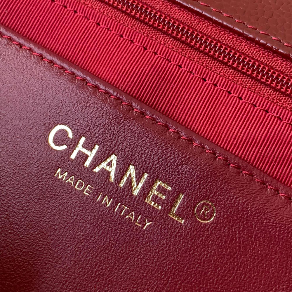 Burgundy CHANEL Long Flap Bag (high-end grade) - Image 7